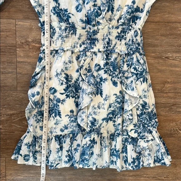 LoveShackFancy x GAP Blue Floral Mini Dress Women's Size Small Limited Edition - Picture 11 of 13